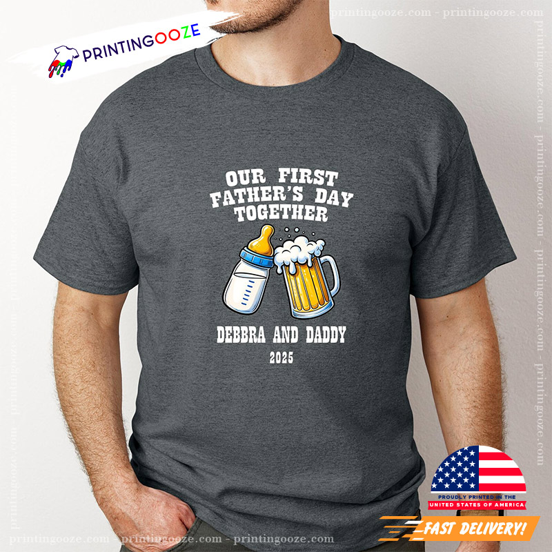 Custom Father's Day Together Baby and Dad Shirt Custom Father's Day Together Baby and Dad Shirt