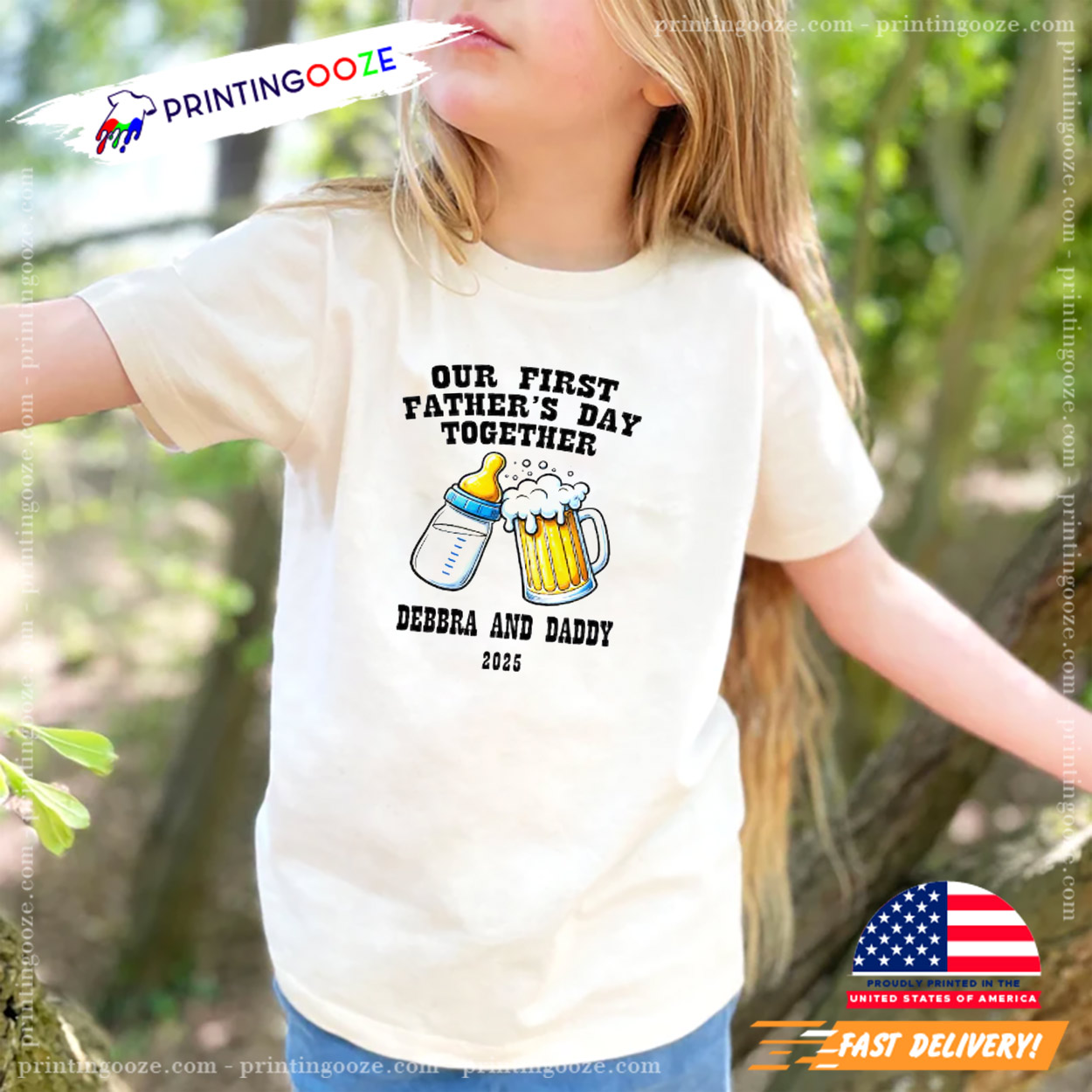 Custom Father's Day Together Baby and Dad Shirt Custom Father's Day Together Baby and Dad Shirt
