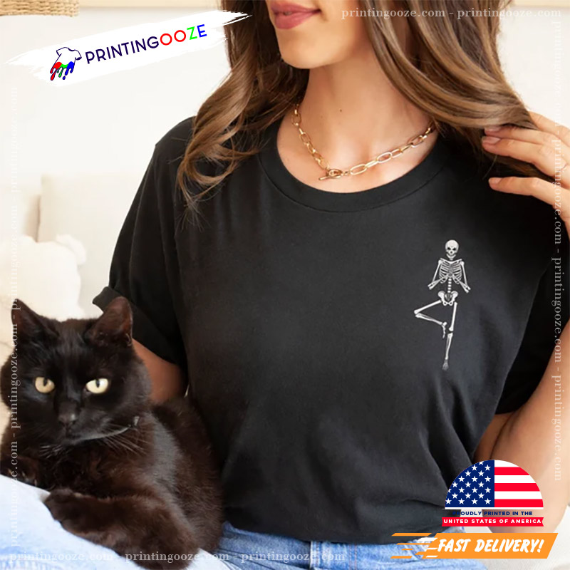 Cute Skeleton Yoga Poses Tee Skeleton Yoga T-shirt Cute Skeleton Yoga Poses Tee Skeleton Yoga T-shirt