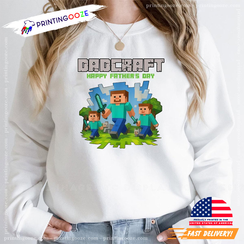 Dadcraft Happy Father Day Game T-shirt Dadcraft Happy Father Day Game T-shirt