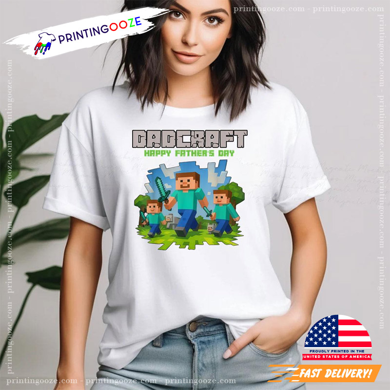 Dadcraft Happy Father Day Game T-shirt Dadcraft Happy Father Day Game T-shirt