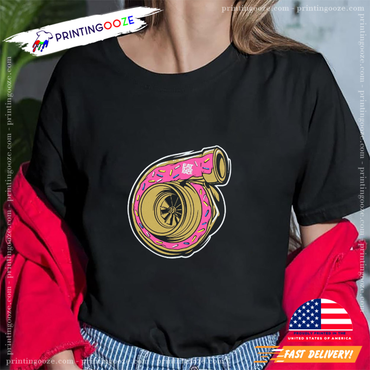 Donut Turbo Eat Sleep Race Unisex T-shirt Donut Turbo Eat Sleep Race Unisex T-shirt