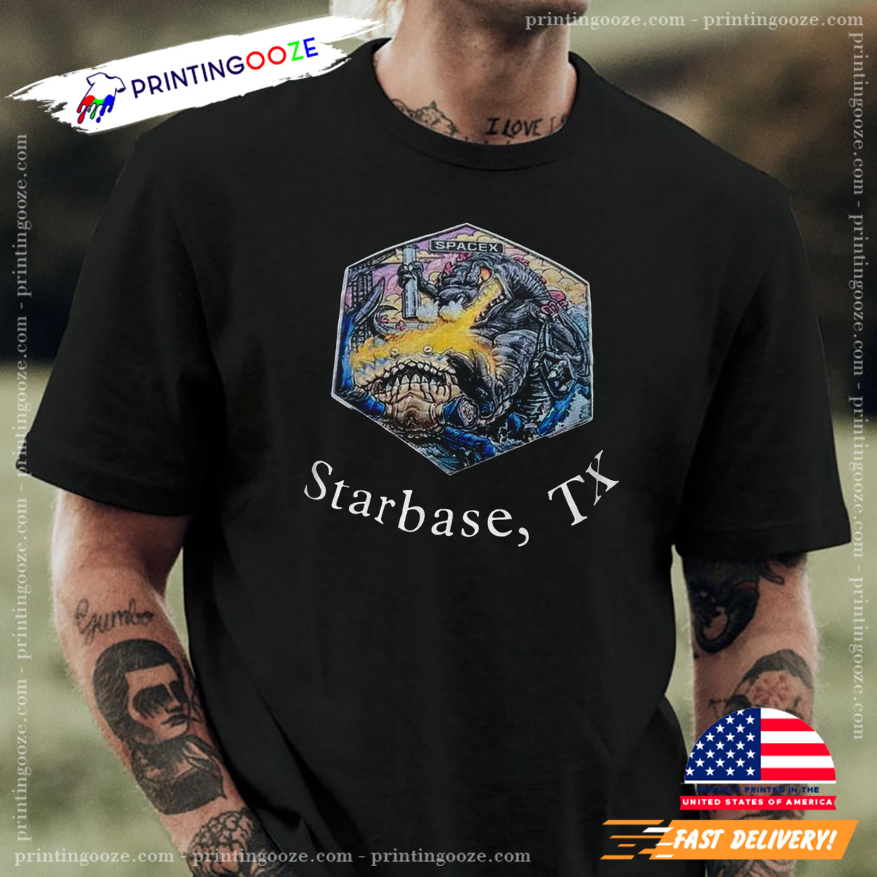 Elon Musk's Starbase TX T-shirt Elon Musk's Starbase TX T-shirt