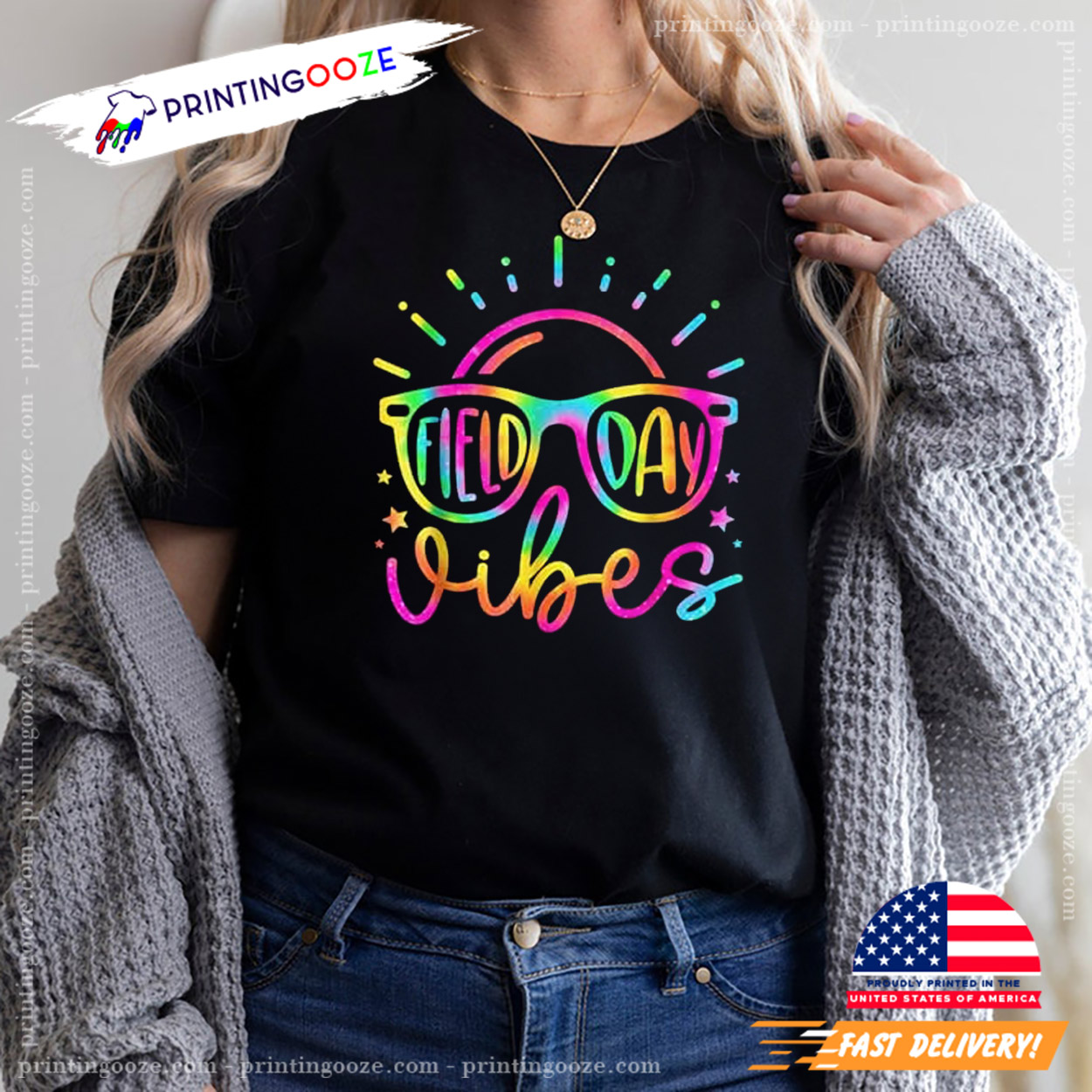 Field Day Vibes Teacher Kids Shirt Field Day Vibes Teacher Kids Shirt
