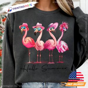 Flamingo Summer Beach Vibes T shirt