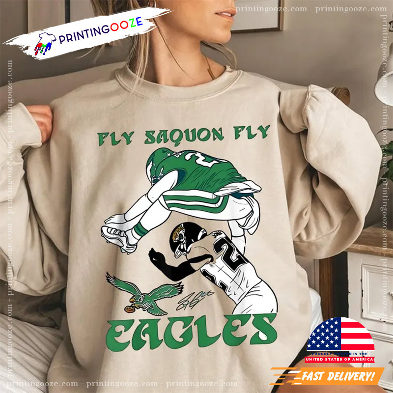 Fly Saquon Fly Eagles Saquon Barkley NFL T shirt