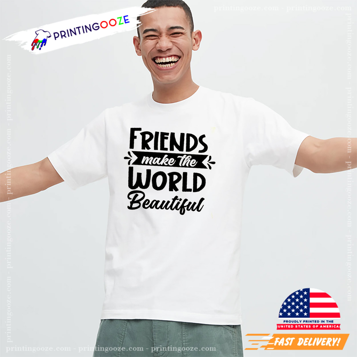 Friends Make The World Beautiful BFF Shirt Friends Make The World Beautiful BFF Shirt