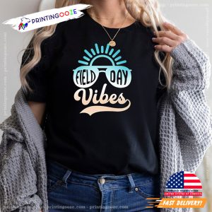 Funny Field Day Vibes For Teacher Kids Shirt 2