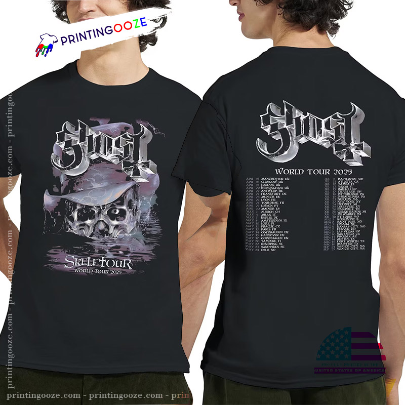 Ghost Skeletour World Tour 2 Sided Shirt Ghost Skeletour World Tour 2 Sided Shirt