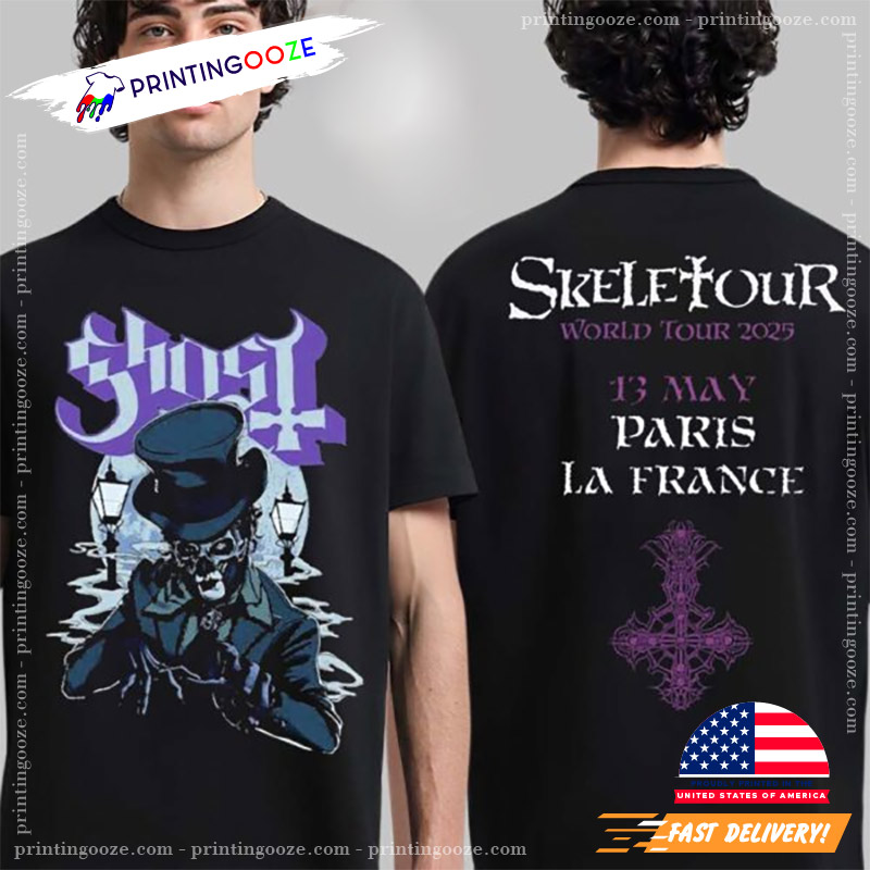 Ghost Skeletour World Tour 2025 2 Sided Shirt Ghost Skeletour World Tour 2025 2 Sided Shirt
