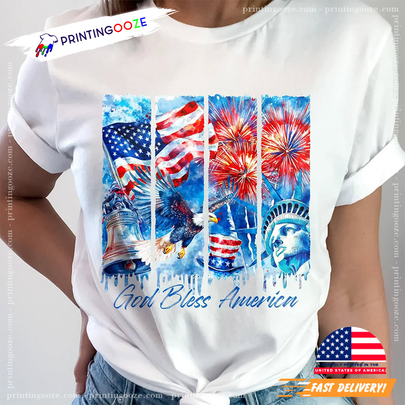 God Bless America Happy 4th Of July Shirt God Bless America Happy 4th Of July Shirt