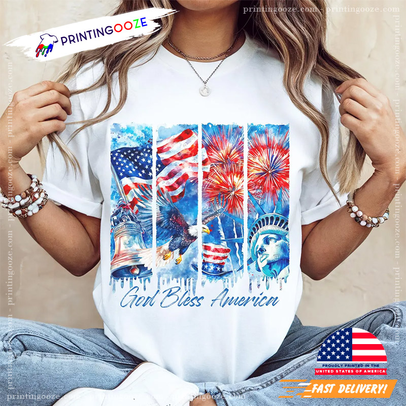God Bless America Happy 4th Of July Shirt God Bless America Happy 4th Of July Shirt