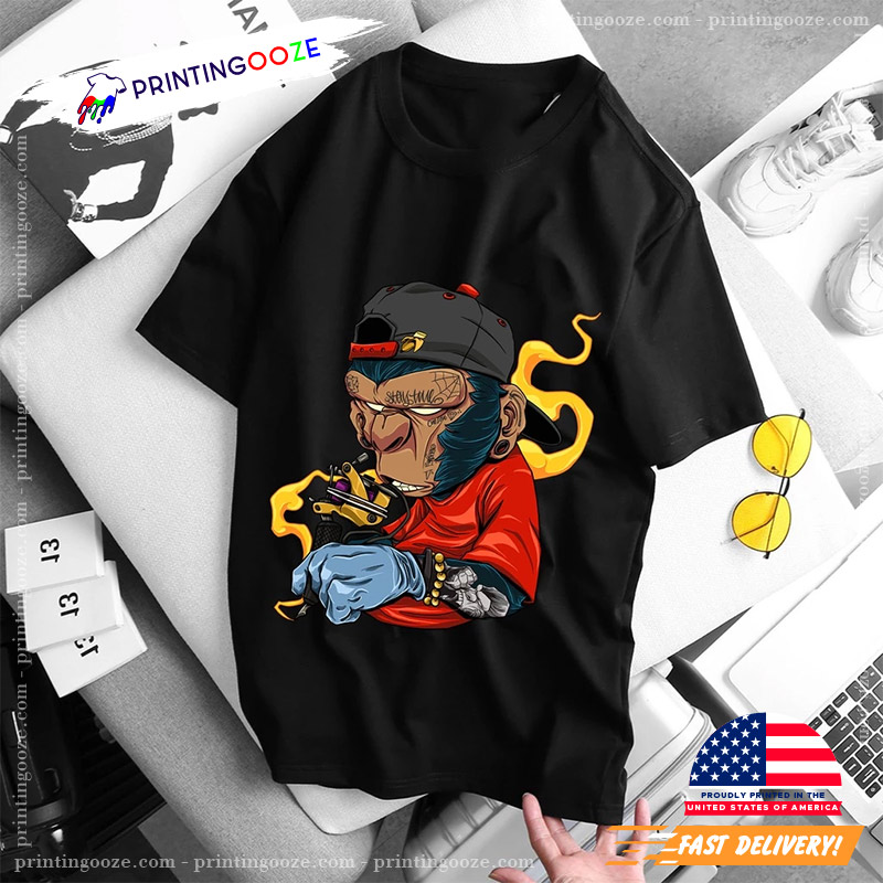 Gorilla Tattoo 1 Gorilla Vs 100 Men Tee Gorilla Tattoo 1 Gorilla Vs 100 Men Tee