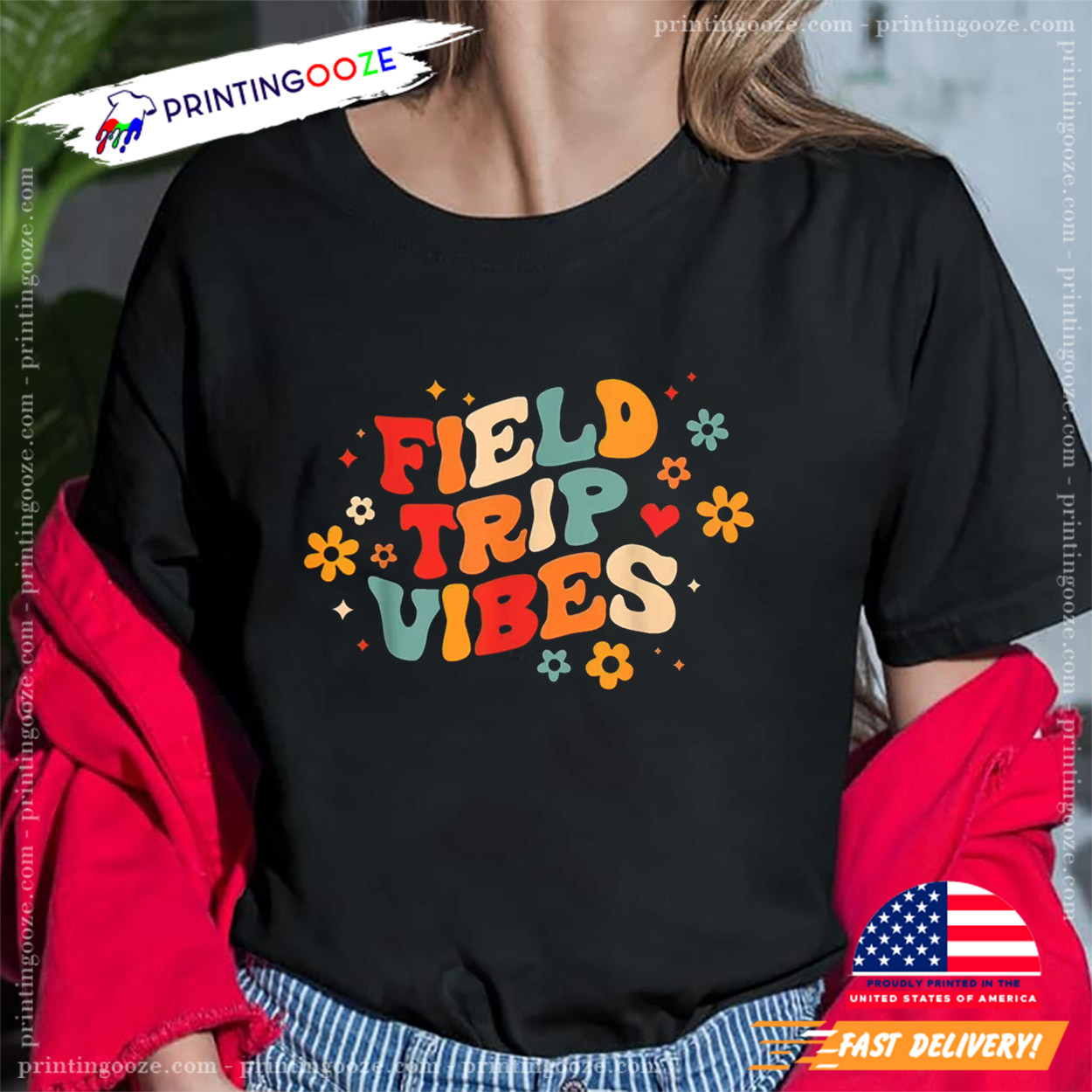 Groovy Field Day, Field Trip Vibes Tee Groovy Field Day, Field Trip Vibes Tee
