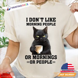 Grumpy Cat and Coffee Comfort Colors Shirt 2