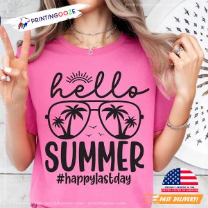 Hello Summer Happy Last Day Of School T shirt 2