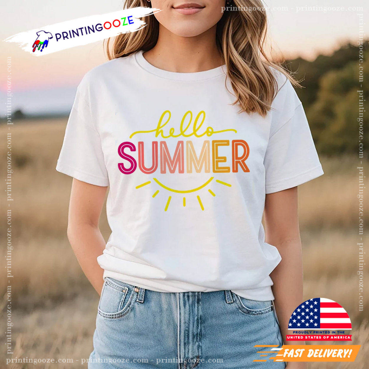 Hello Summer Hello Sunshine T-shirt Hello Summer Hello Sunshine T-shirt