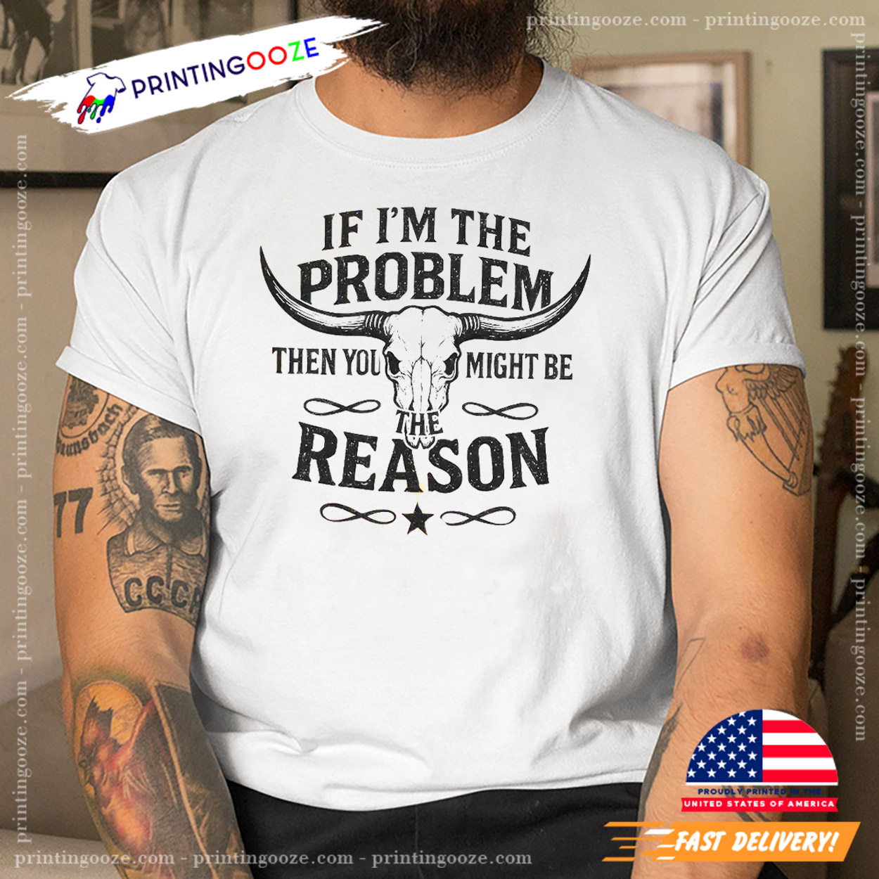 If I'm The Problem Then You Might Be The Reason Cowgirl Tee If I'm The Problem Then You Might Be The Reason Cowgirl Tee