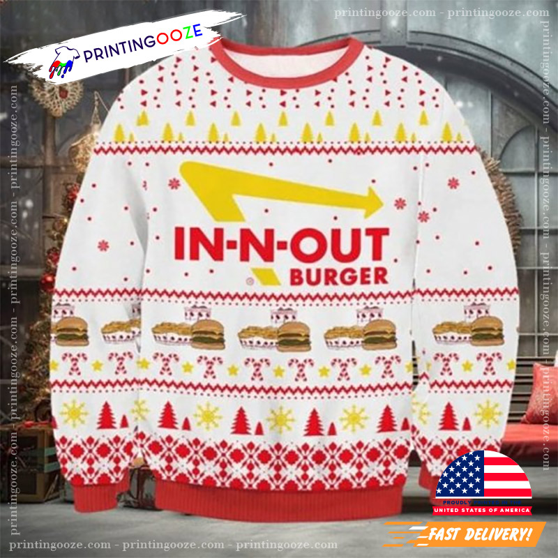 In-N-Out Burger Ugly Christmas Sweater In-N-Out Burger Ugly Christmas Sweater