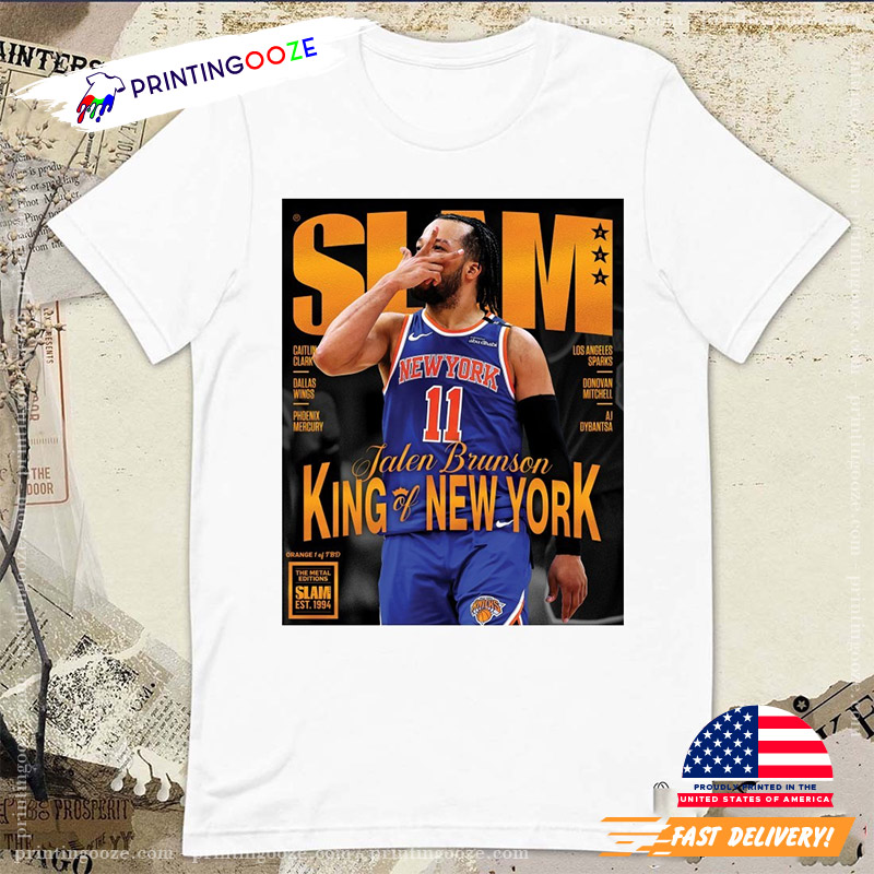 Jalen Brunson New York Knicks Basketball King Of New York T-shirt Jalen Brunson New York Knicks Basketball King Of New York T-shirt