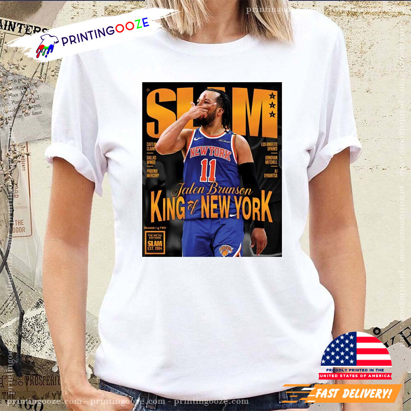 Jalen Brunson New York Knicks Basketball King Of New York T-shirt Jalen Brunson New York Knicks Basketball King Of New York T-shirt