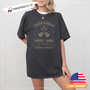 Jason Aldean Full Throttle Tour 2025 Comfort Color Shirt 2