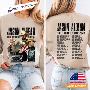 Jason Aldean Full Throttle Tour 2025 Country Music Concert Comfort Colors Shirt 1