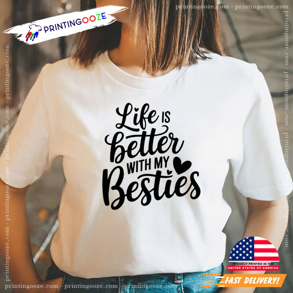 Life Is Better With My Besties, Best Friends Shirt Life Is Better With My Besties, Best Friends Shirt