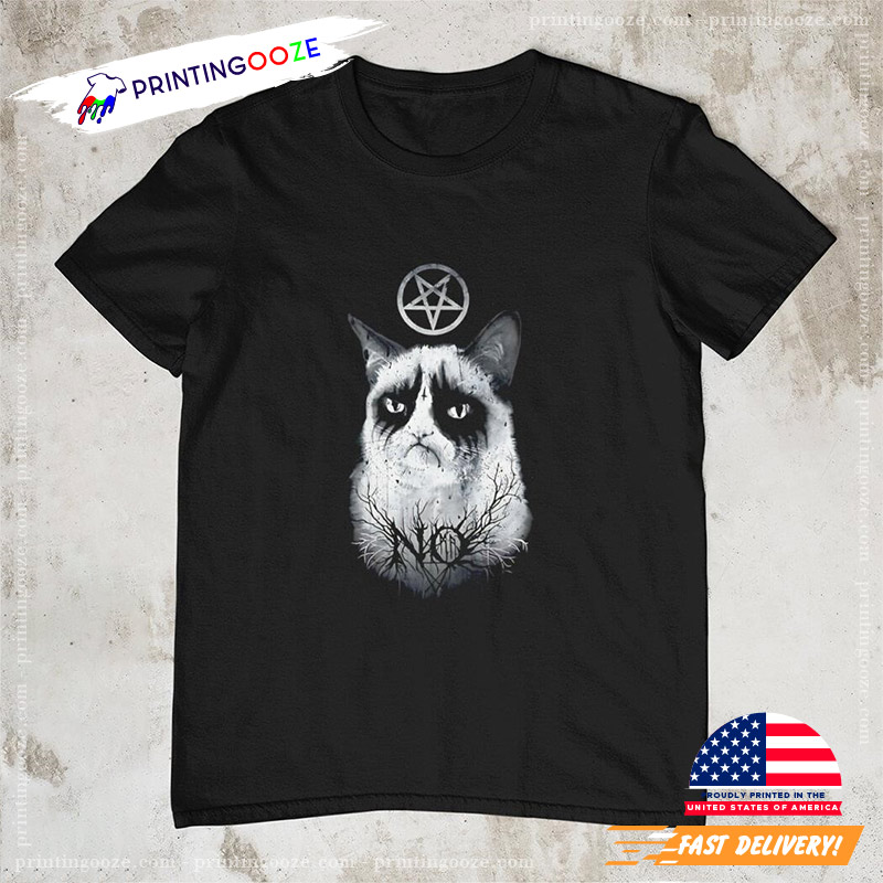 Metal Grumpy Cat T-shirt Metal Grumpy Cat T-shirt