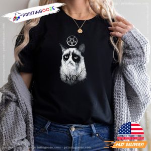 Metal grumpy cat T shirt 2