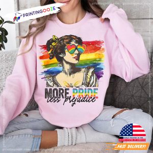 More Pride Less Prejudice LGBTQ Month Shirt