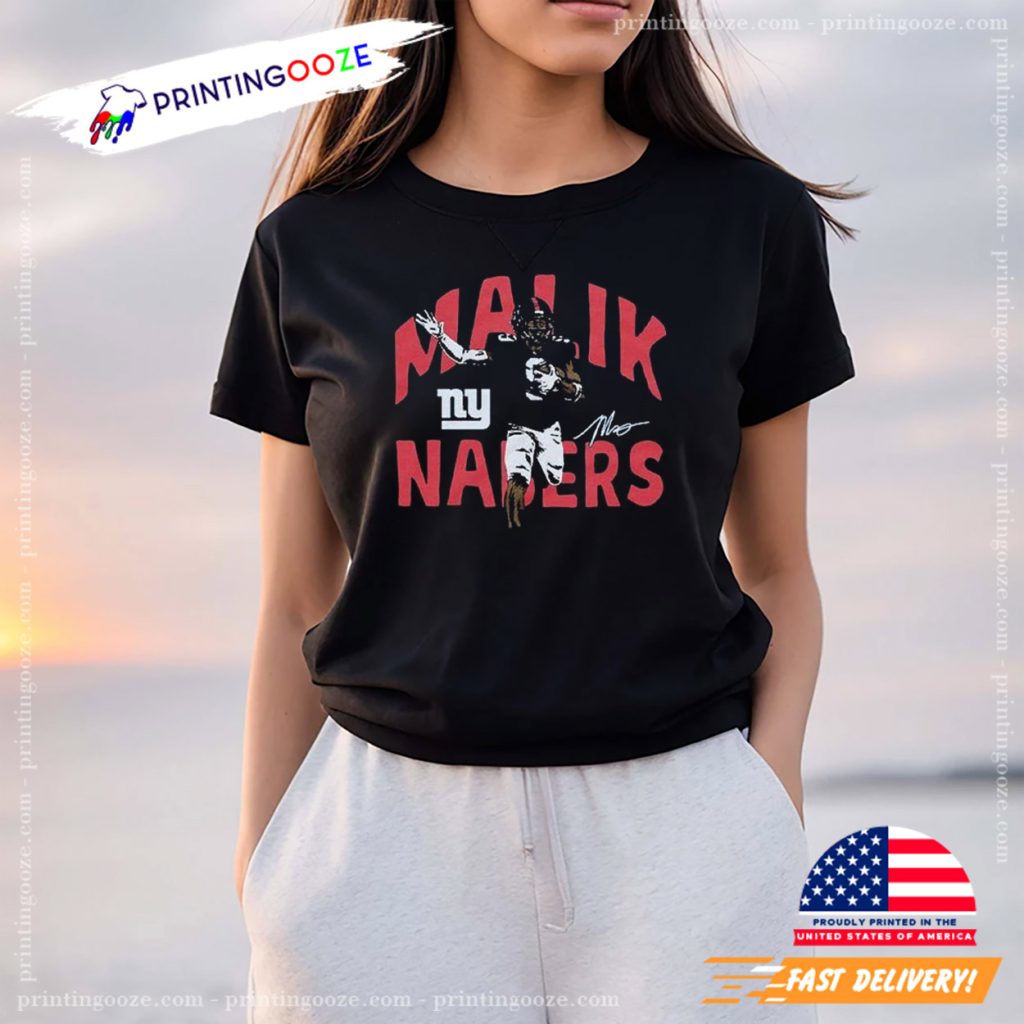 New York Giants Malik Nabers Signature T Shirts