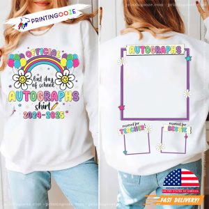 Official Autograph Last Day Autographs 2025 2 Sided T-shirt