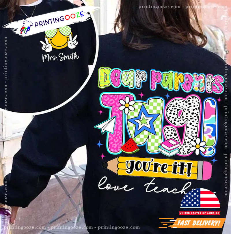 Personalized Preppy Last Day Of School 2-Side Shirt Personalized Preppy Last Day Of School 2-Side Shirt