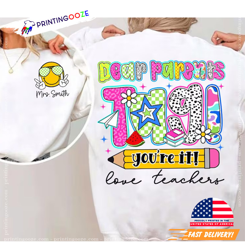 Personalized Preppy Last Day Of School 2-Side Shirt Personalized Preppy Last Day Of School 2-Side Shirt