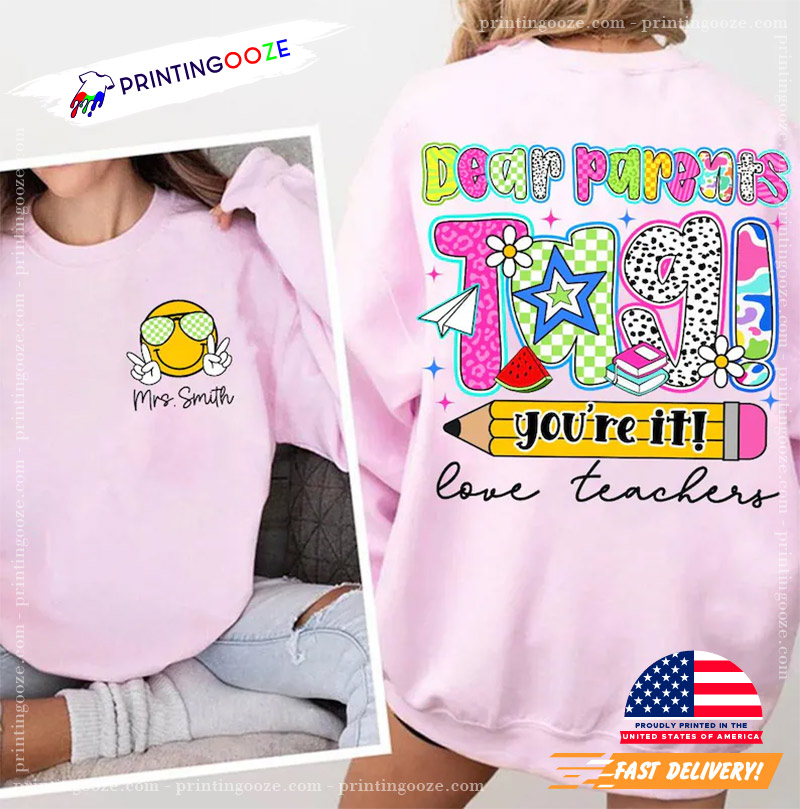 Personalized Preppy Last Day Of School 2-Side Shirt Personalized Preppy Last Day Of School 2-Side Shirt