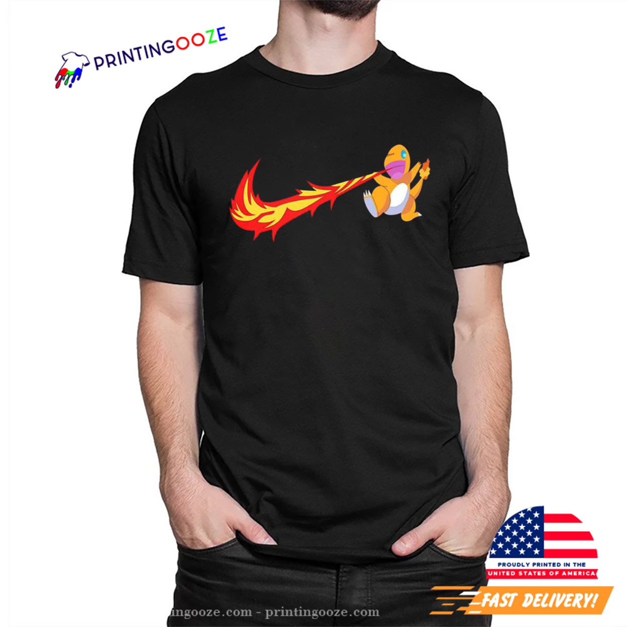Pokemon Nike Fireball Cutie T-shirt Pokemon Nike Fireball Cutie T-shirt