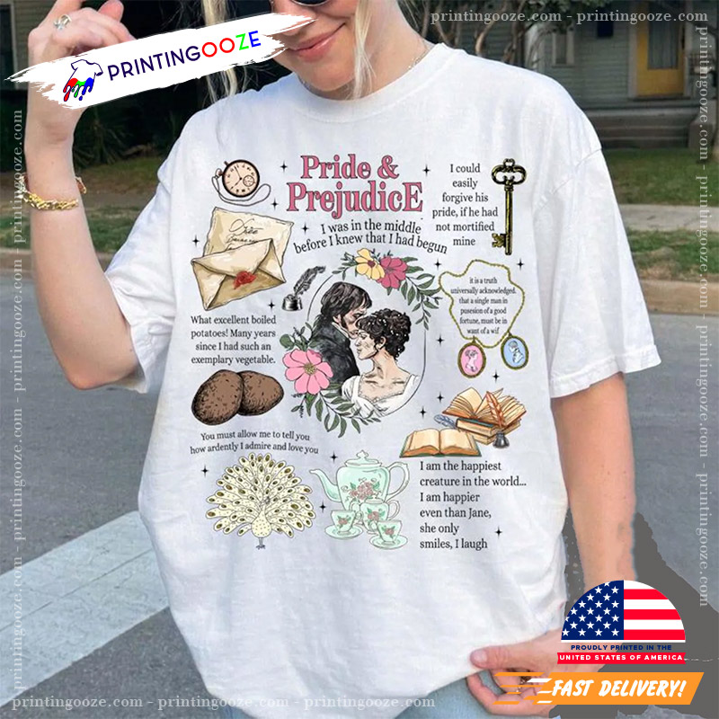 Pride And Prejudice Romance Novels T-shirt Pride And Prejudice Romance Novels T-shirt