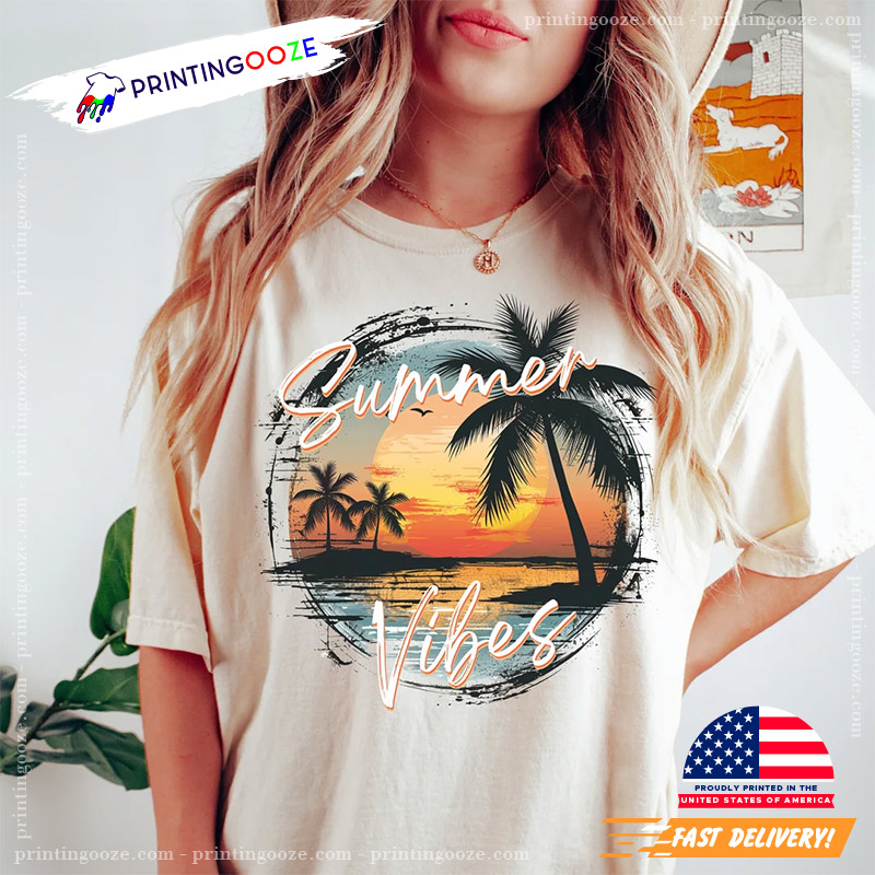Retro Summer Beach Vibe T-shirt Retro Summer Beach Vibe T-shirt