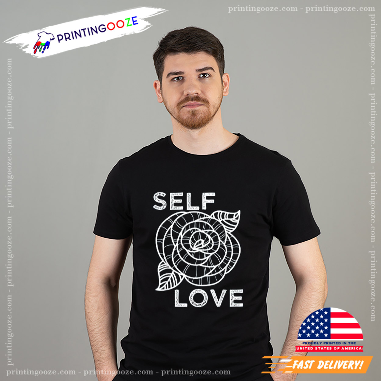 Self Love Rose Flower Self Care Quotes Motivational T-shirt Self Love Rose Flower Self Care Quotes Motivational T-shirt