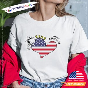 Snoopy Beagle Huf Heart American Shirt 1