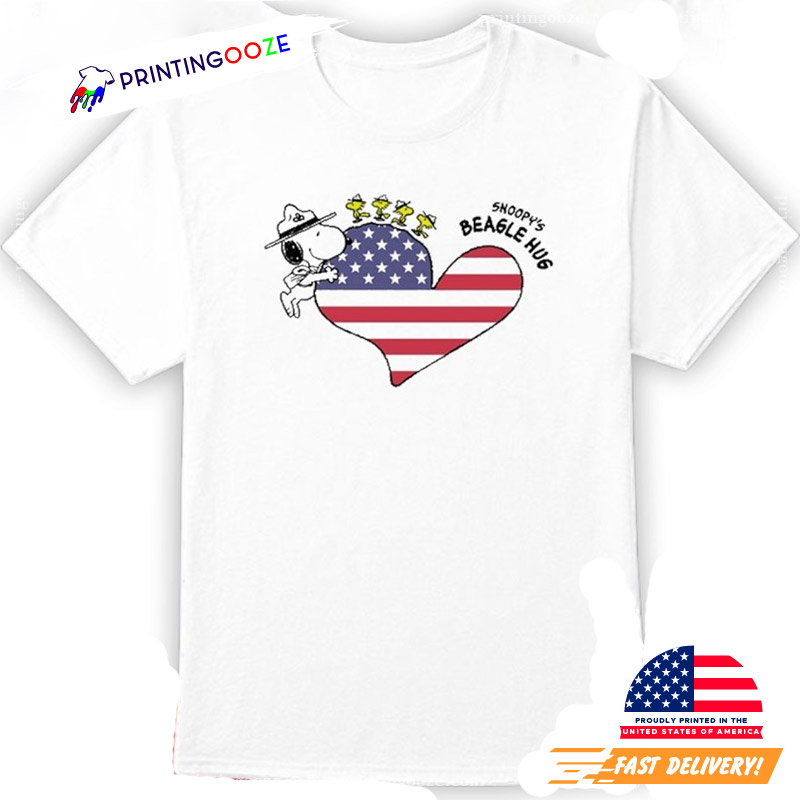 Snoopy Beagle Huf Heart American Shirt Snoopy Beagle Huf Heart American Shirt