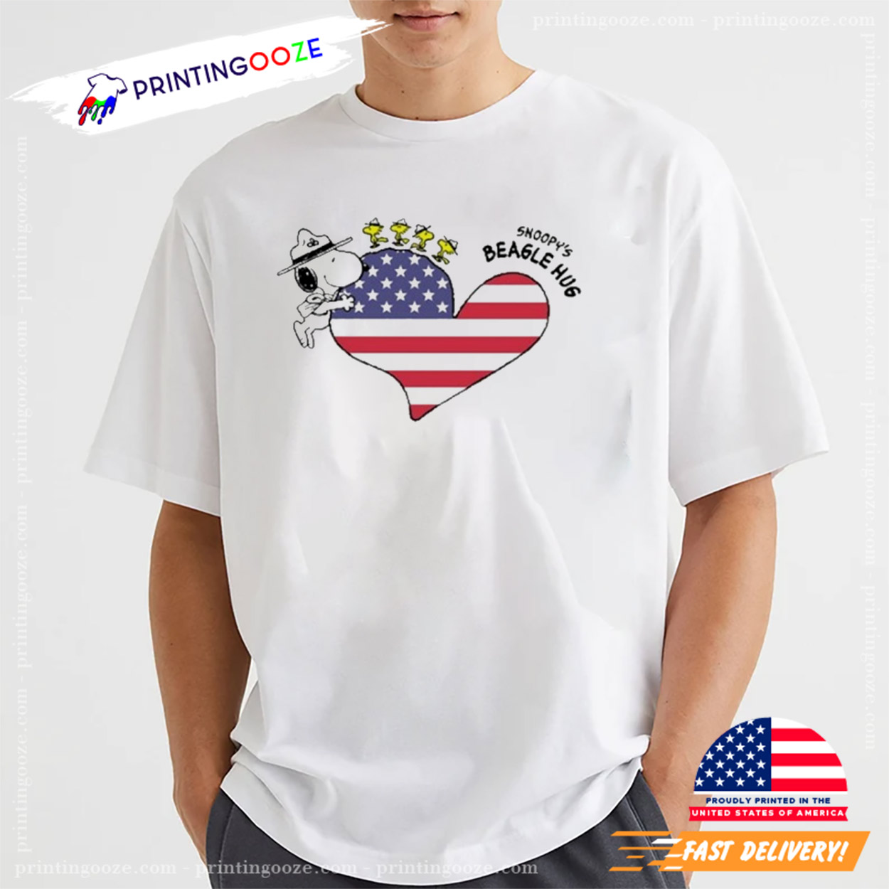 Snoopy Beagle Huf Heart American Shirt Snoopy Beagle Huf Heart American Shirt