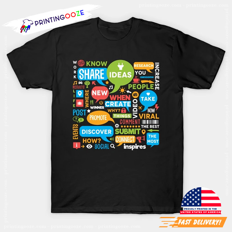 Social Media Funny Design T-Shirt Social Media Funny Design T-Shirt