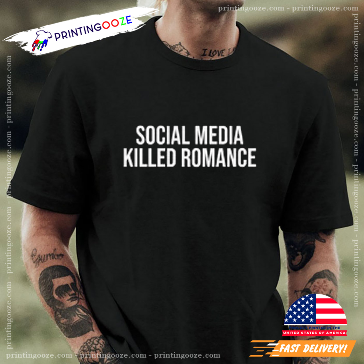 Social Media Killed Romance T-shirt Social Media Killed Romance T-shirt
