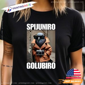 Spijuniro Golubiro Italian Brainrot Meme T shirt