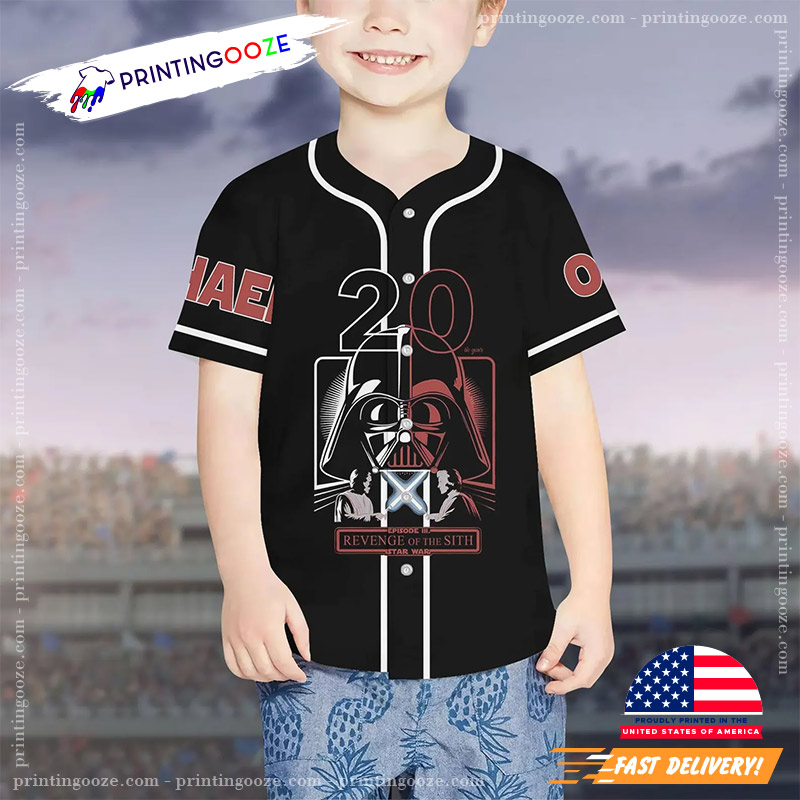 Star Wars Darth Vader Baseball Jersey Star Wars Darth Vader Baseball Jersey