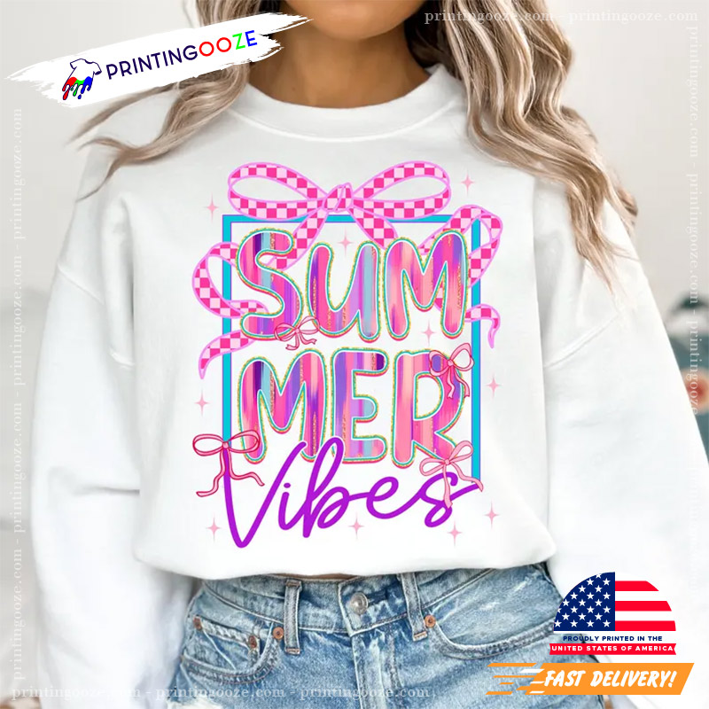 Summer Vibes Coquette Summer T-shirt Summer Vibes Coquette Summer T-shirt