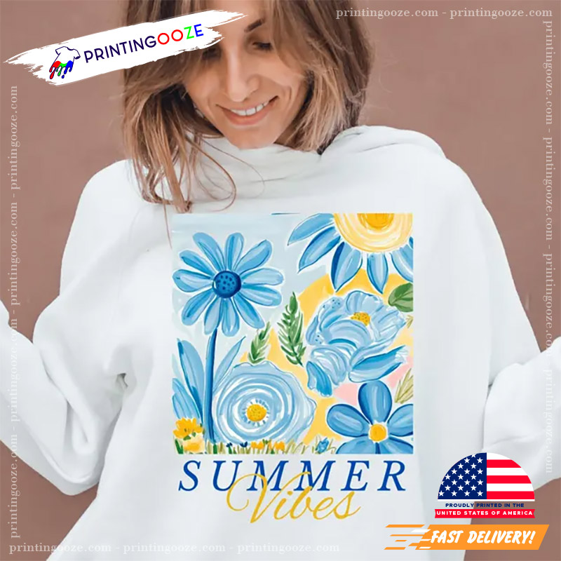 Summer Vibes Floral Summer Shirt Summer Vibes Floral Summer Shirt