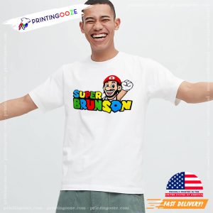 Super Brunson Super Mario X Jalen Brunson New York T-shirt 1